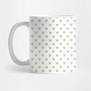 heart pattern aesthetic pinterest coquette dollette green mint Mug